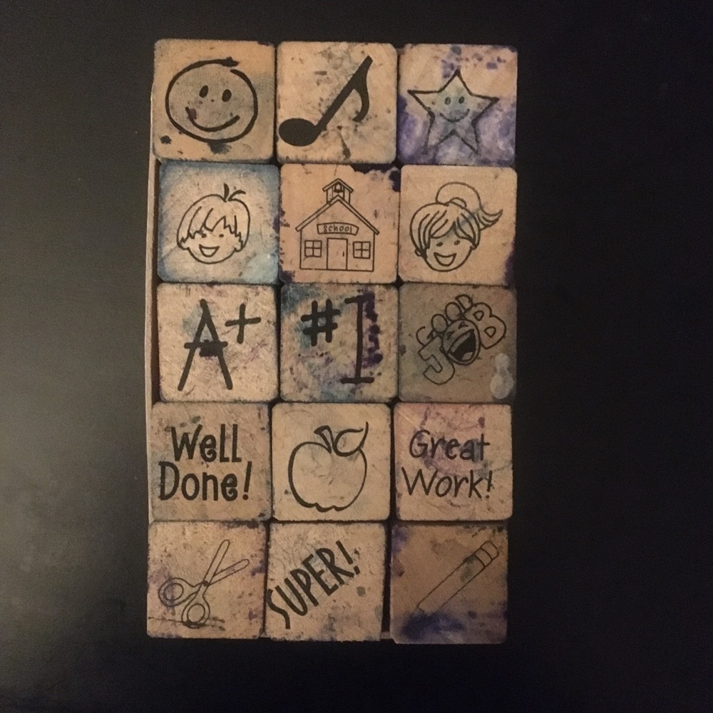 $4 saleπ Set of 15 stamps - great for teachers! - Picture 7 of 7